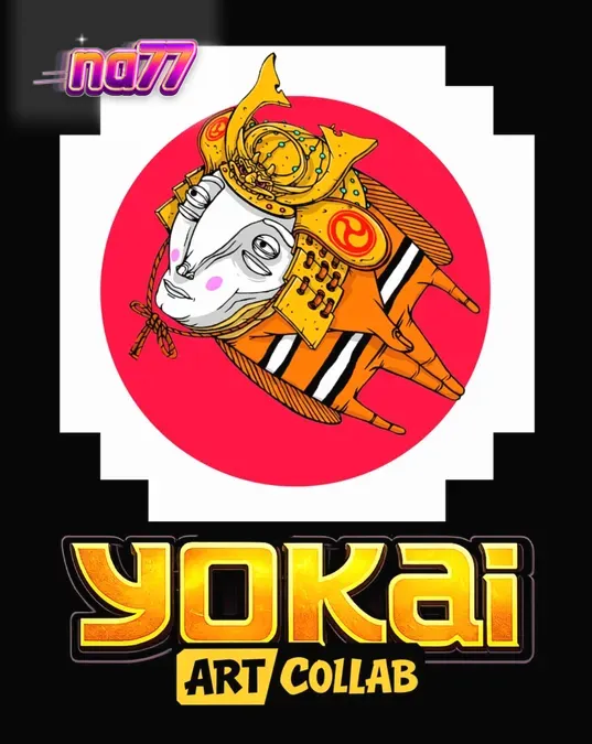 Tampilan visual slot Yokai dengan elemen seni jalanan dan latar belakang Jepang